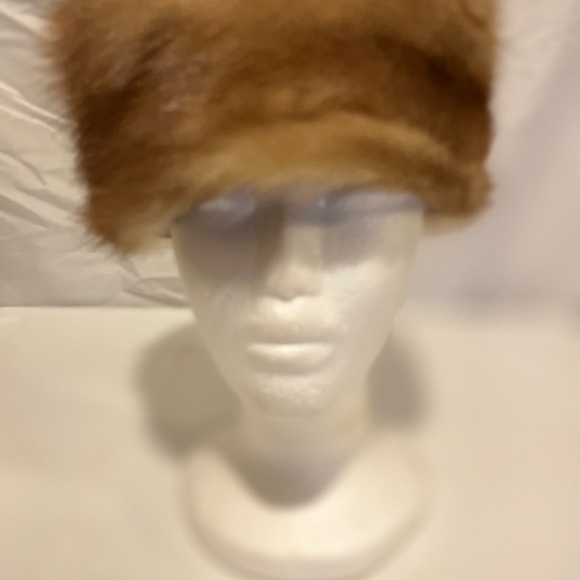 Brodys Vintage Honey Mink Bolero Jacket with Hat Pockets Winged Collar - Picture 9 of 16